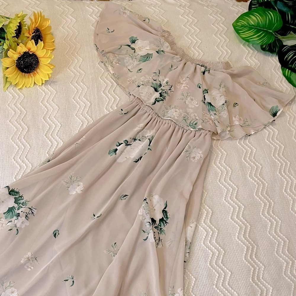 Cream Floral Maxi Dress | Show Me Your MuMu Size SM